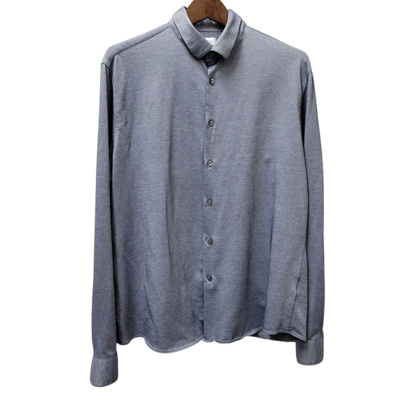 Calvin Klein Men's Extra Slim Fit Long-Sleeves Button-Up Shirt Size Large - Picture 1 of 7